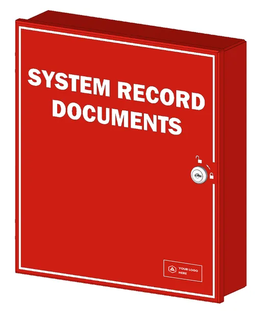 Red System Record Documents box